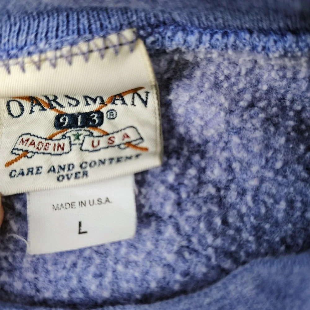 Oarsman Crewneck Sweater Mom University Cincinnati USA Made‎ Cotton Embroidered